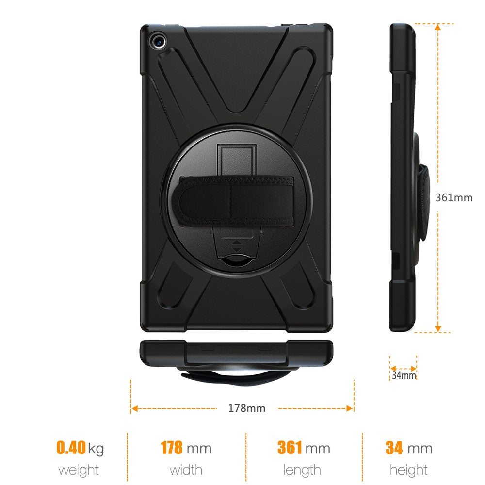 [X-Shape] PC + Silicone Combo Tablet Case for Amazon Fire HD 10 (2018) / (2017)