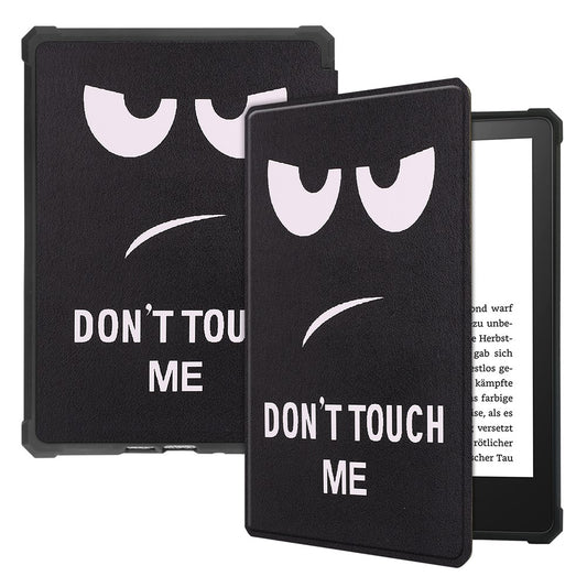 Pattern Printing PU Leather Shockproof Shell Smart Cover with Auto Wake / Sleep for Amazon Kindle Paperwhite 5 (2021)