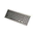168 2.4G+Dual Bluetooth-compatible 95-Key Two Zones Battery Operated Wireless Keyboard for Apple Android Windows