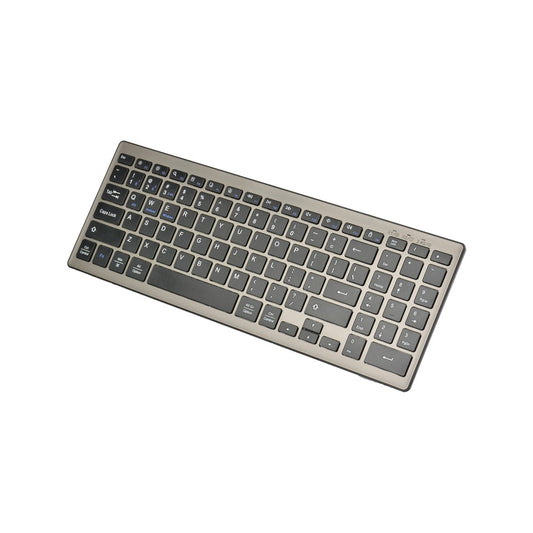 168 2.4G+Dual Bluetooth-compatible 95-Key Two Zones Battery Operated Wireless Keyboard for Apple Android Windows