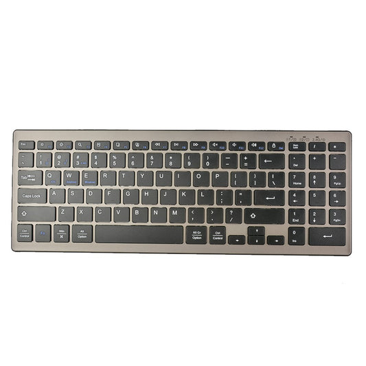 168 2.4G+Dual Bluetooth-compatible 95-Key Two Zones Battery Operated Wireless Keyboard for Apple Android Windows