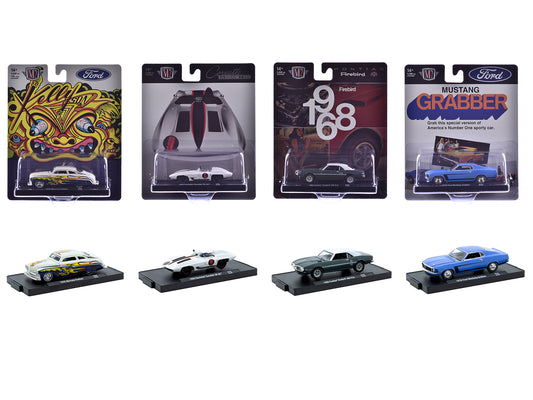 "Auto-Drivers" Set of 4 pieces in Blister Packs Release 122 Limited Edition to 9600 pieces Worldwide 1/64 Diecast Model Cars by M2 Machines