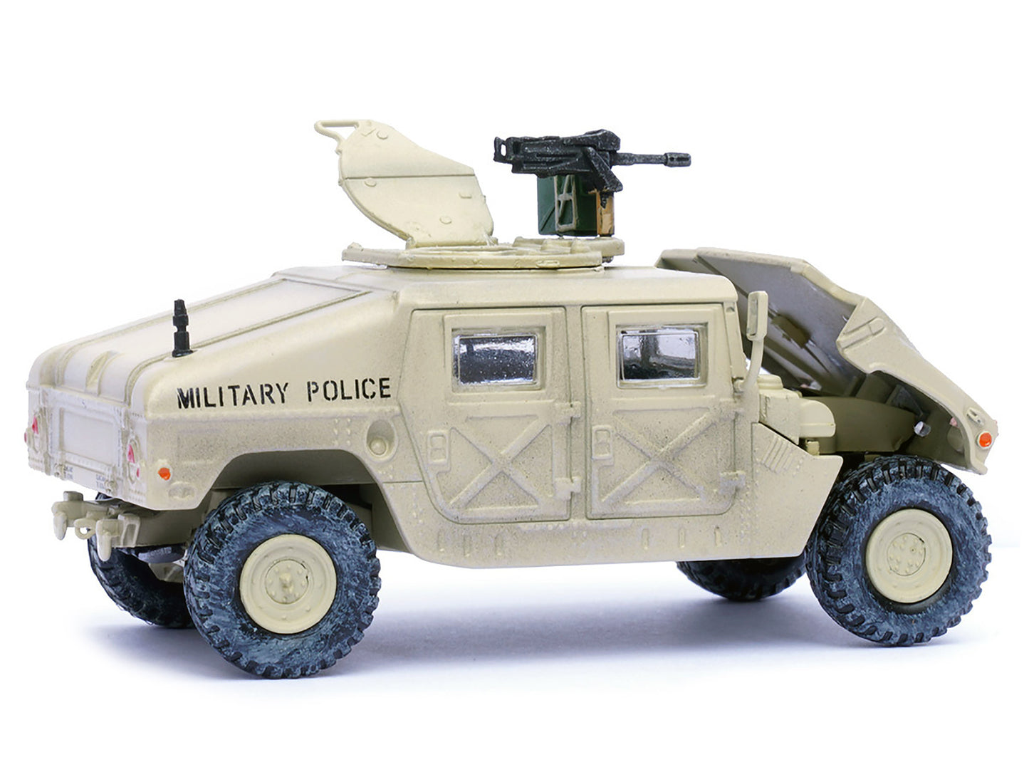 M988 Modern 4√ó4 Utility Vehicle with Grenade Launcher Desert Sand "Military Police 4th Traffic Platoon A company 92nd MP Battalion 89th MP Brigade Ad Daman Saudi Arabia Gulf War" (1990) "Military Miniature" Series 1/64 Diecast Model by Panzerkampf