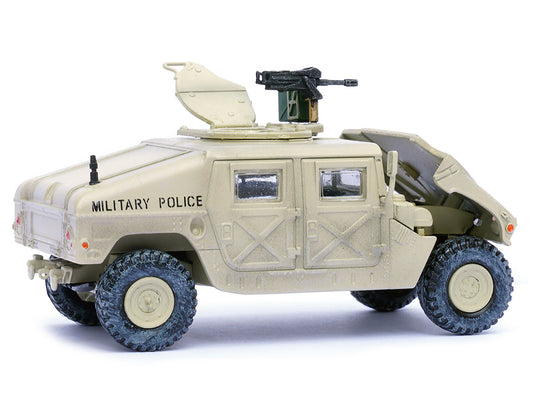 M988 Modern 4√ó4 Utility Vehicle with Grenade Launcher Desert Sand "Military Police 4th Traffic Platoon A company 92nd MP Battalion 89th MP Brigade Ad Daman Saudi Arabia Gulf War" (1990) "Military Miniature" Series 1/64 Diecast Model by Panzerkampf