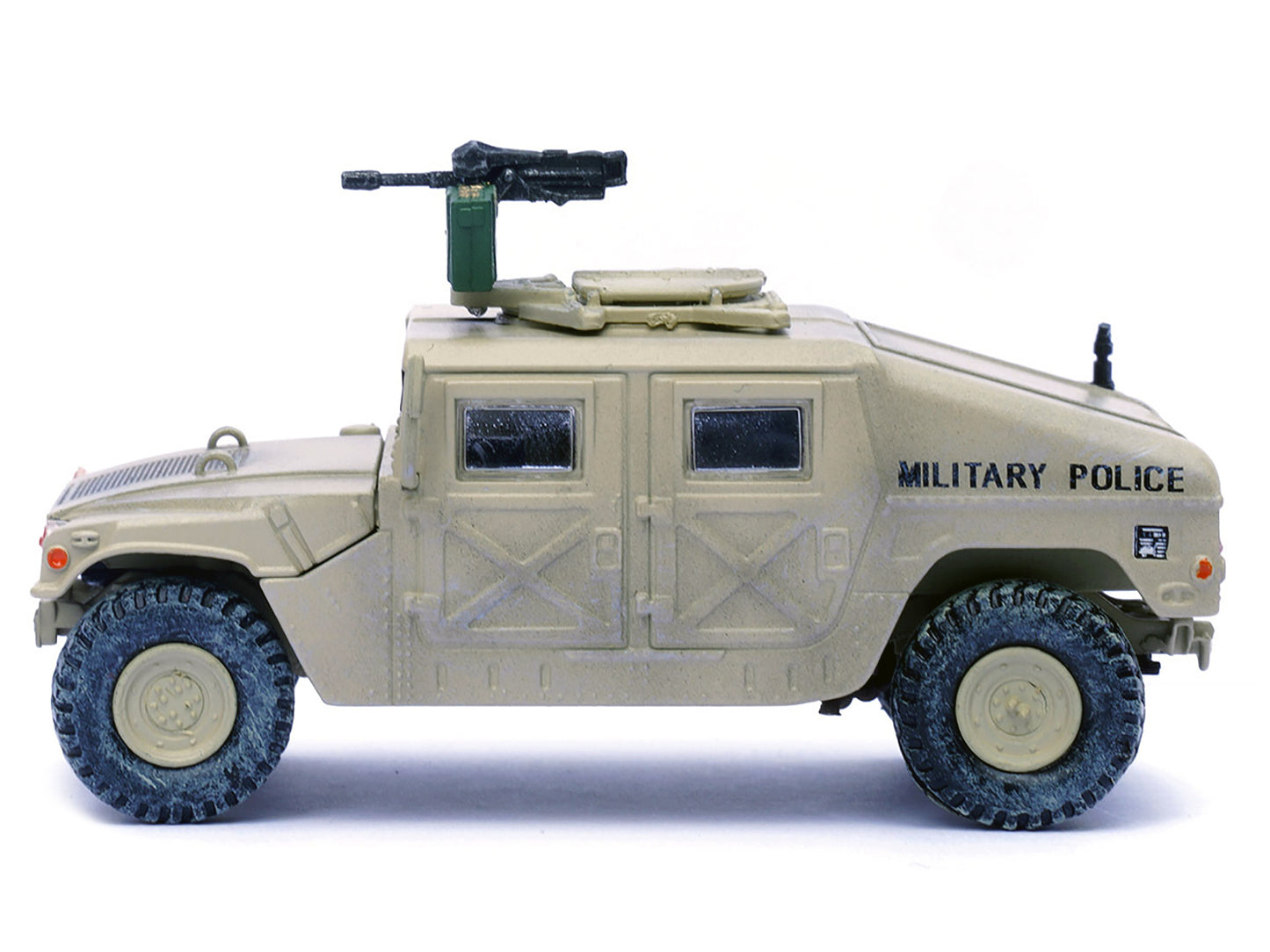 M988 Modern 4√ó4 Utility Vehicle with Grenade Launcher Desert Sand "Military Police 4th Traffic Platoon A company 92nd MP Battalion 89th MP Brigade Ad Daman Saudi Arabia Gulf War" (1990) "Military Miniature" Series 1/64 Diecast Model by Panzerkampf