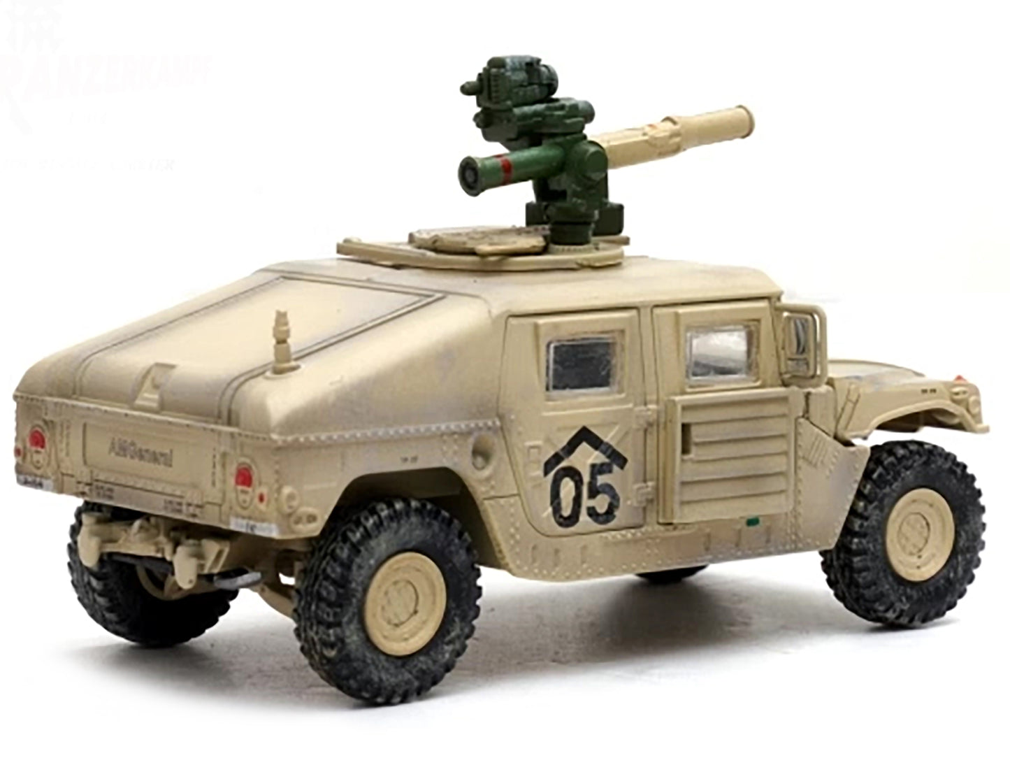 M1046 HUMVEE Tow Missile Carrier Desert Camouflage "E Troop 9th Regiment 2nd Brigade Combat Team 3rd Infantry Division (Mechanized) Iraq" (2003) "Military Miniature" Series 1/64 Diecast Model by Panzerkampf