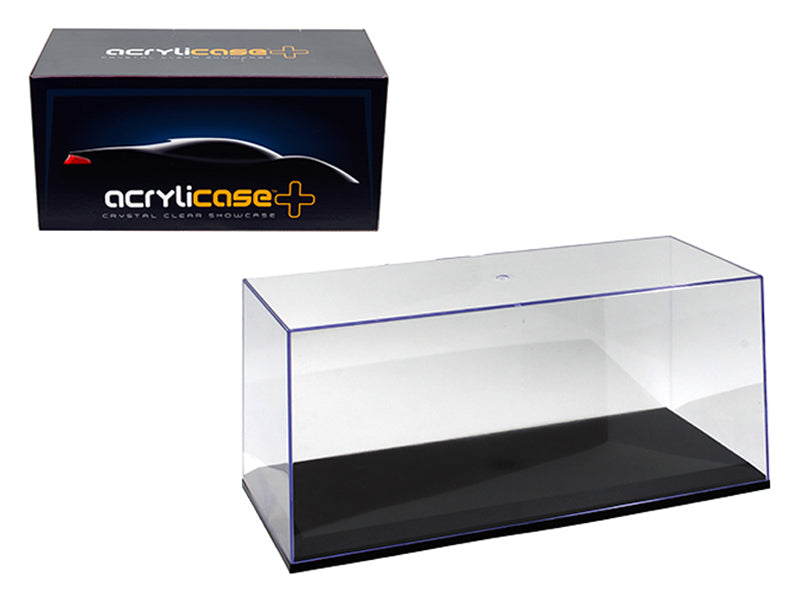 Collectible Display Show Case with Black Base for 1/24 1/18 Scale Models by Illumibox