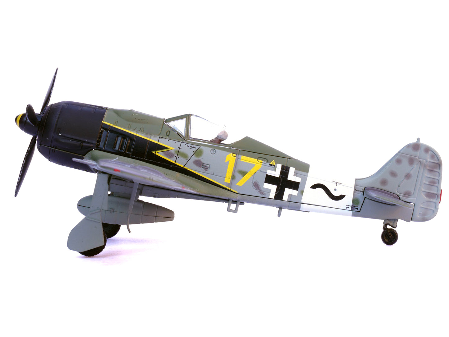 Focke-Wulf Fw 190A Aircraft "Yellow 17 24-Victory Ace Willi Unger 12./JG 3 Udet Germany" (1944) German Luftwaffe 1/72 Diecast Model Airplane by Legion