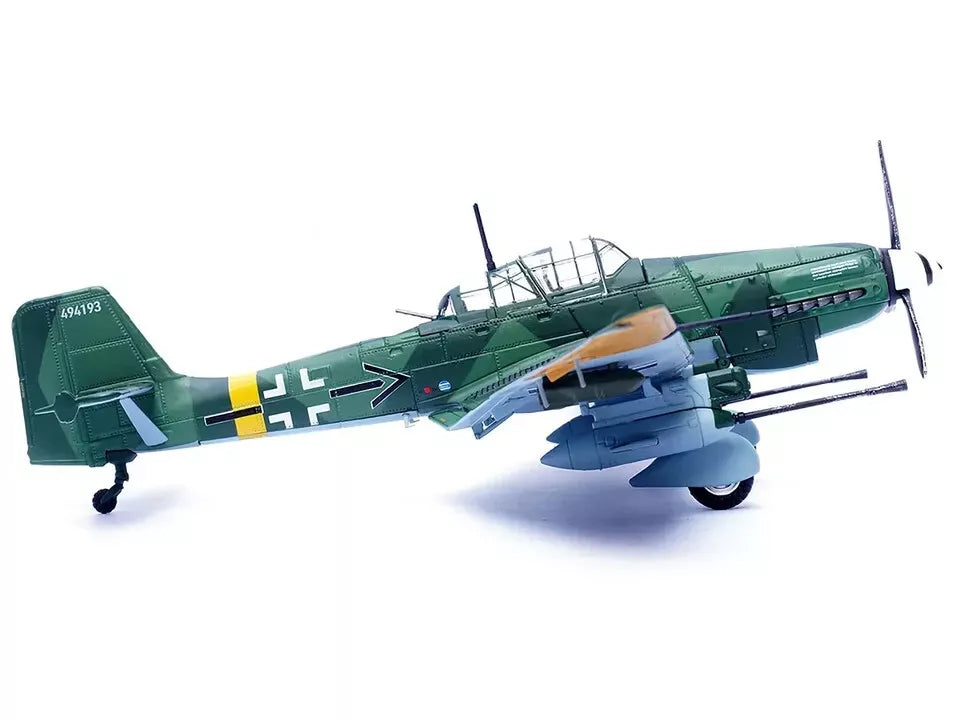 Junkers Ju 87G2 Stuka Bomber Aircraft "10.(Pz)/SG 2 Immelmann Oberst Hans-Ulrich Rudel Slovakia" (1944) German Luftwaffe "Wing" Series 1/72 Diecast Model by Panzerkampf