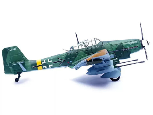 Junkers Ju 87G2 Stuka Bomber Aircraft "10.(Pz)/SG 2 Immelmann Oberst Hans-Ulrich Rudel Slovakia" (1944) German Luftwaffe "Wing" Series 1/72 Diecast Model by Panzerkampf