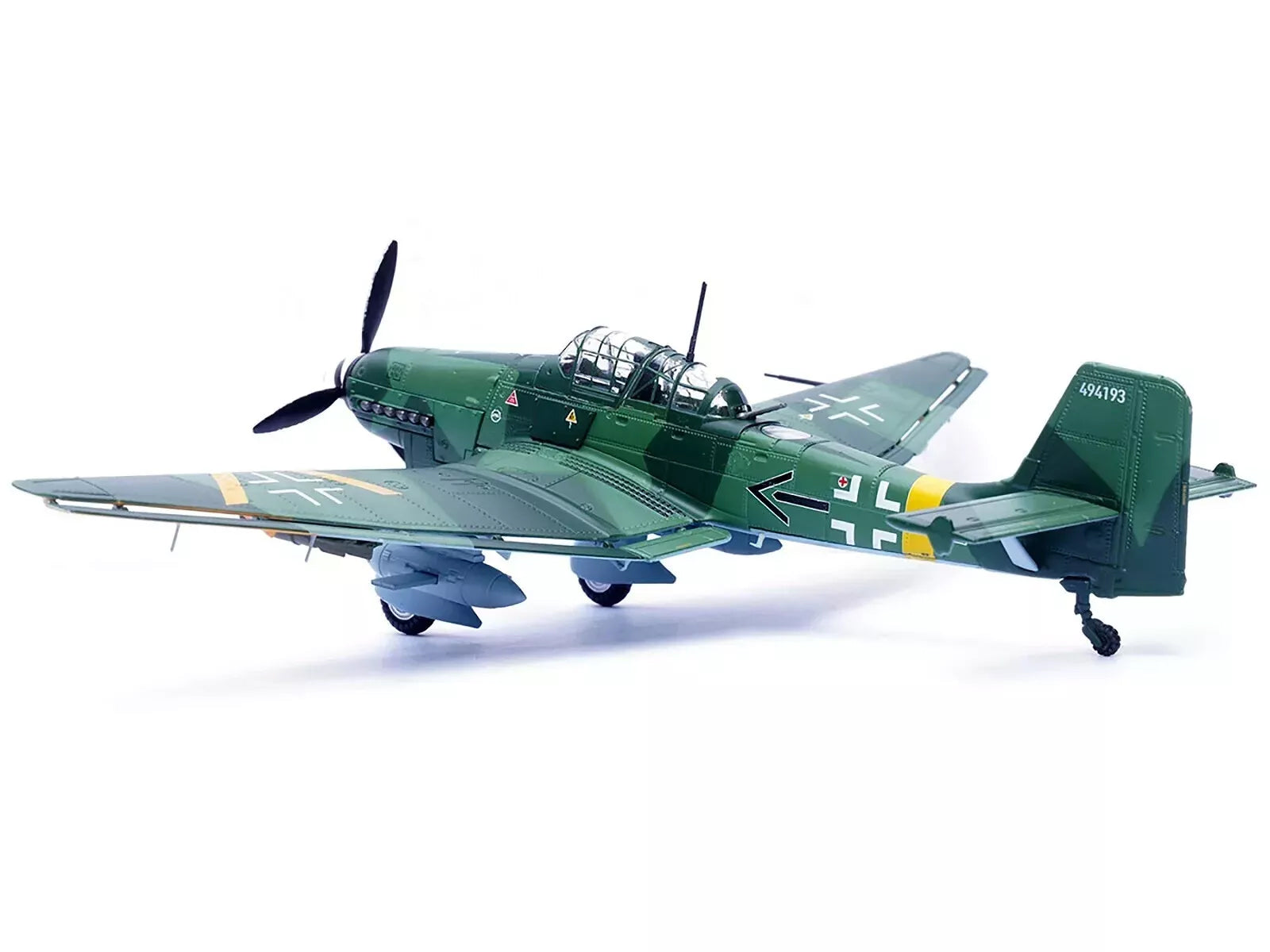 Junkers Ju 87G2 Stuka Bomber Aircraft "10.(Pz)/SG 2 Immelmann Oberst Hans-Ulrich Rudel Slovakia" (1944) German Luftwaffe "Wing" Series 1/72 Diecast Model by Panzerkampf