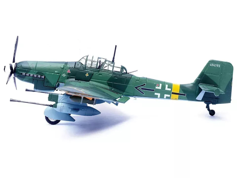 Junkers Ju 87G2 Stuka Bomber Aircraft "10.(Pz)/SG 2 Immelmann Oberst Hans-Ulrich Rudel Slovakia" (1944) German Luftwaffe "Wing" Series 1/72 Diecast Model by Panzerkampf