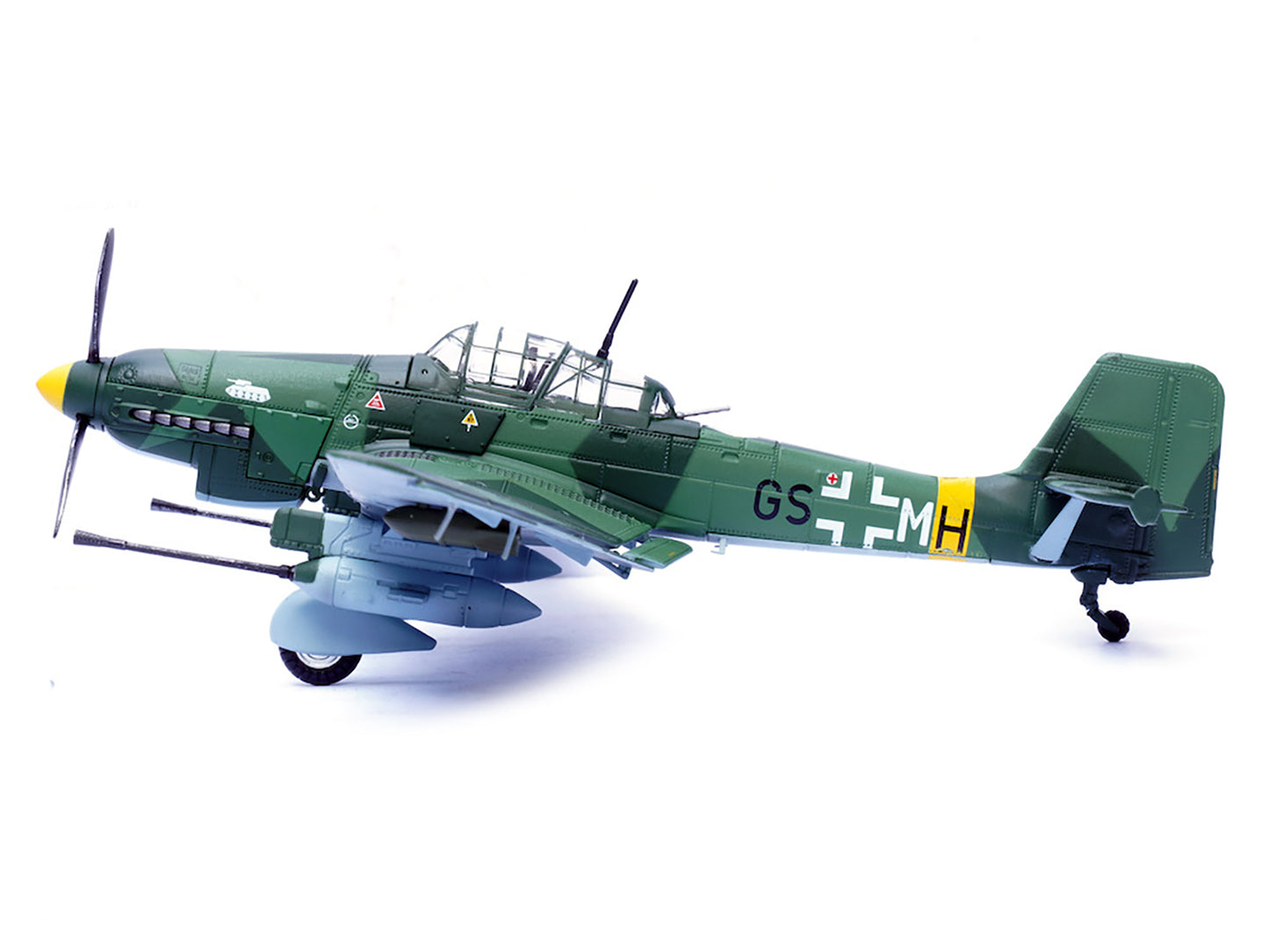 Junkers Ju 87G1 Stuka Bomber Aircraft "10.(Pz)/SG 2 Immelmann GS+MH Dubno Ukraine" (1944) German Luftwaffe "Wing" Series 1/72 Diecast Model by Panzerkampf