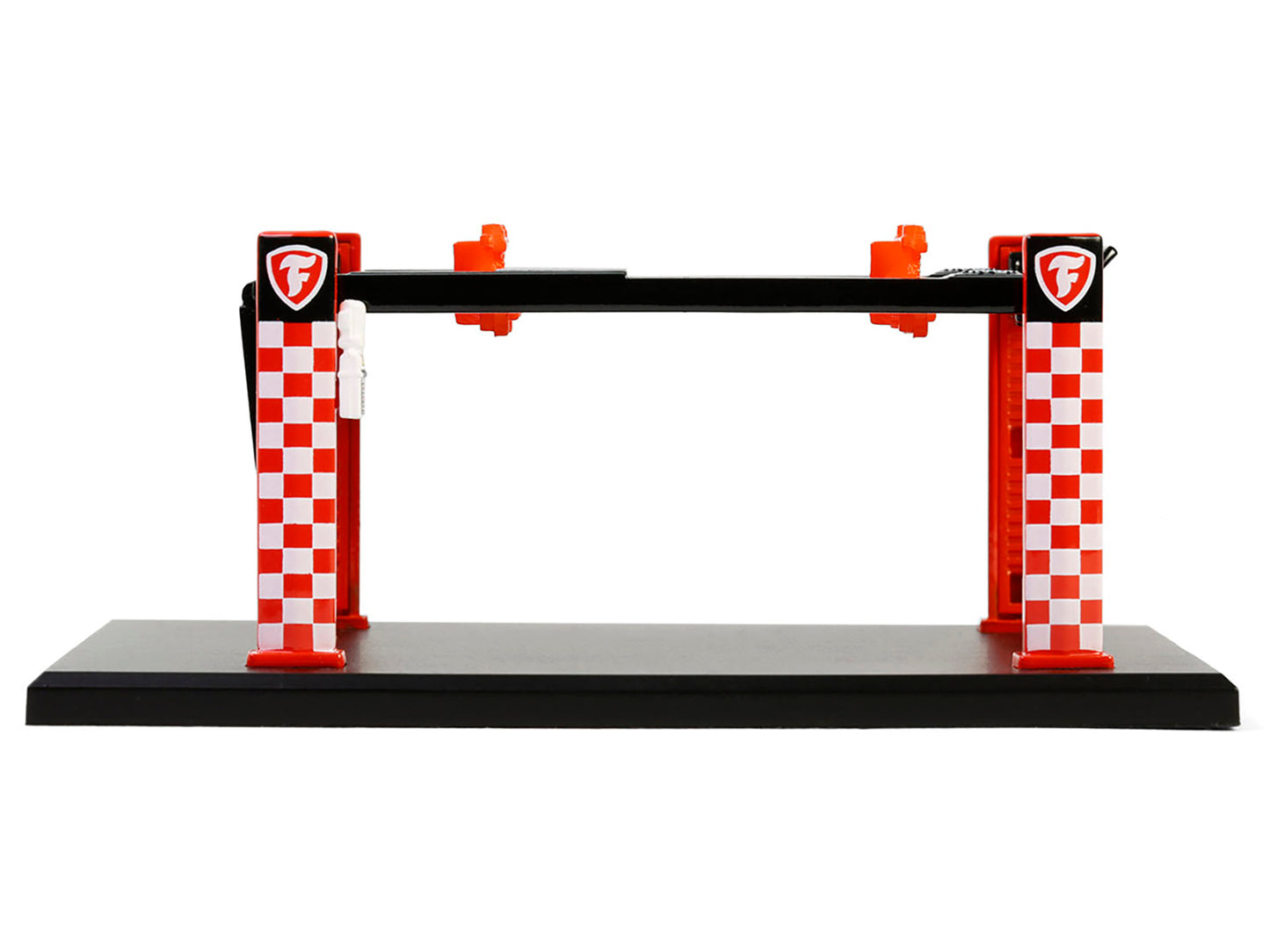 Adjustable Four-Post Lift "Firestone" Red and White "Four-Post Lifts" Series 6 1/64 Diecast Model by Greenlight