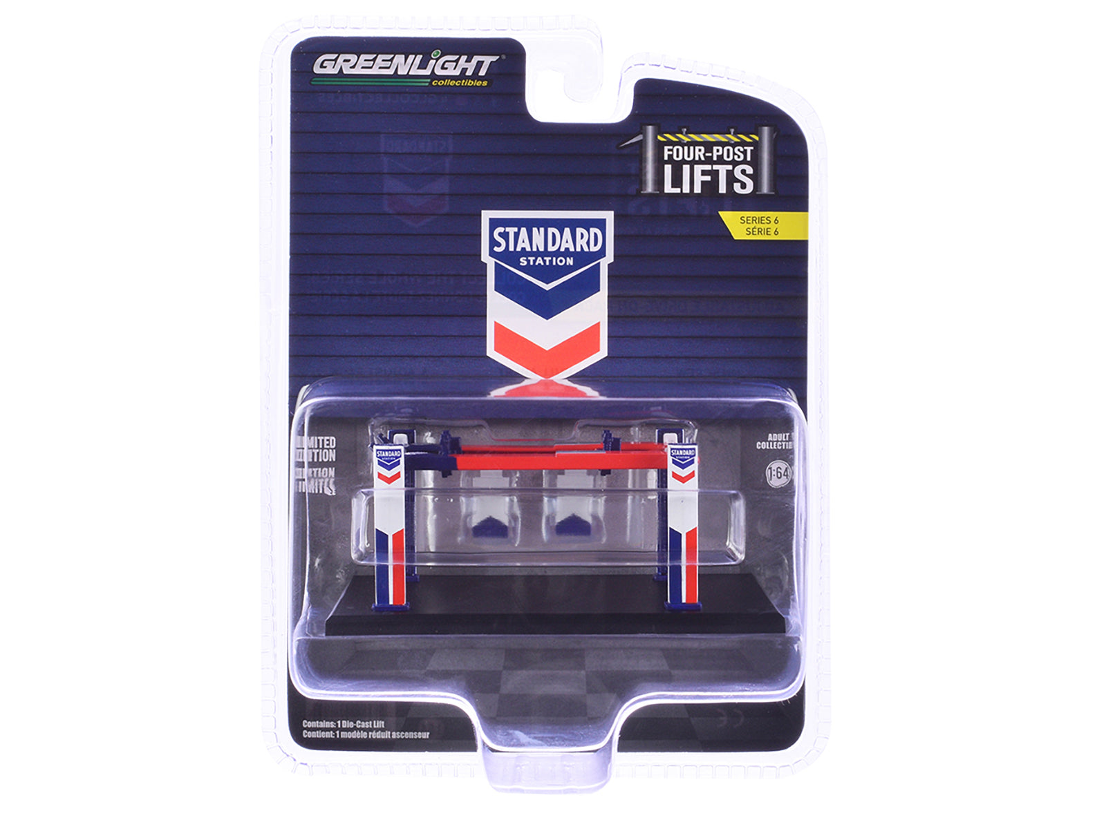"Four-Post Lifts" Set of 3 pieces Series 6 1/64 Diecast Models by Greenlight