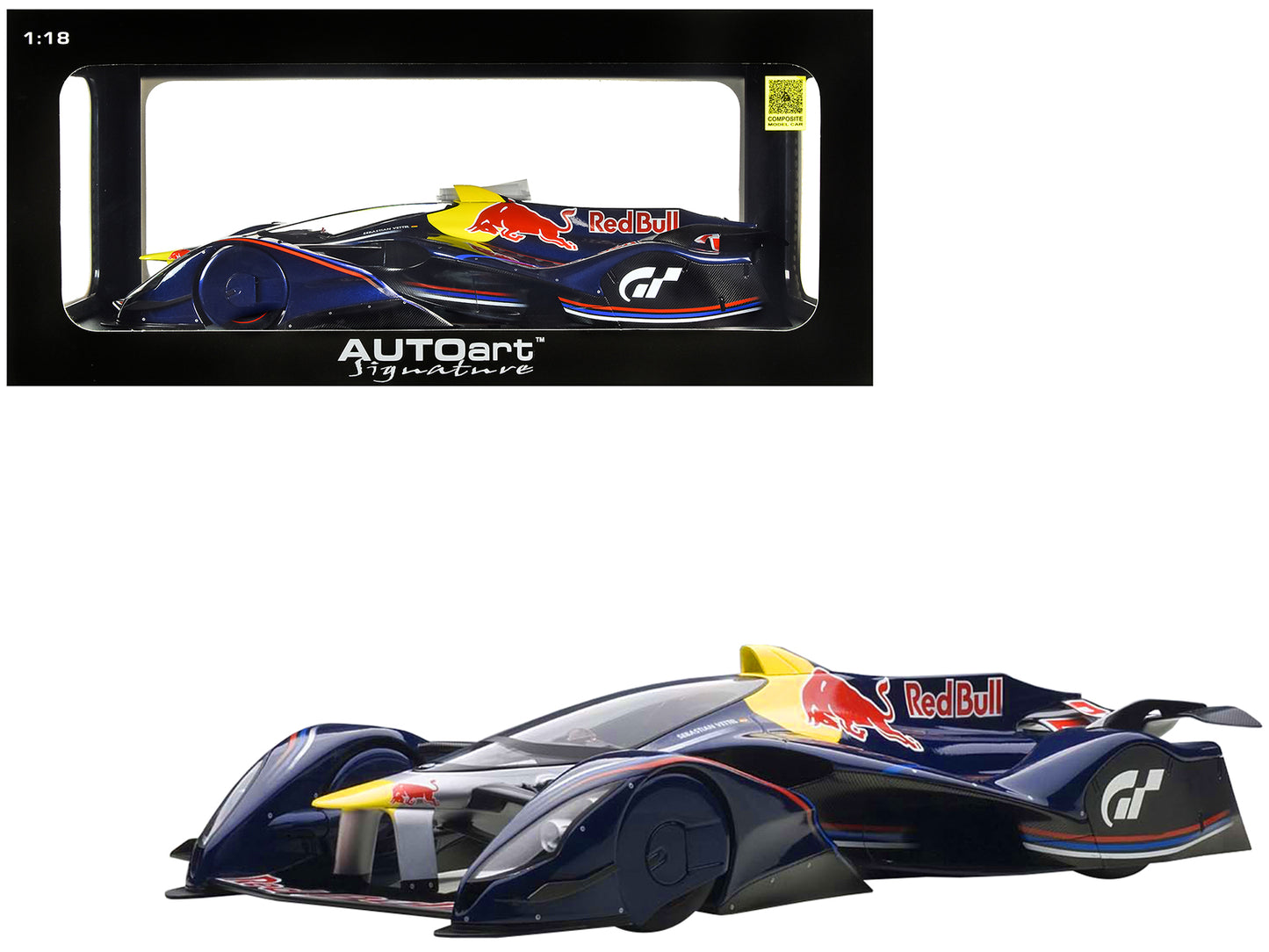 Red Bull X2014 Fan Car Red Bull Color Sebastian Vettel 1/18 Model Car by Autoart 