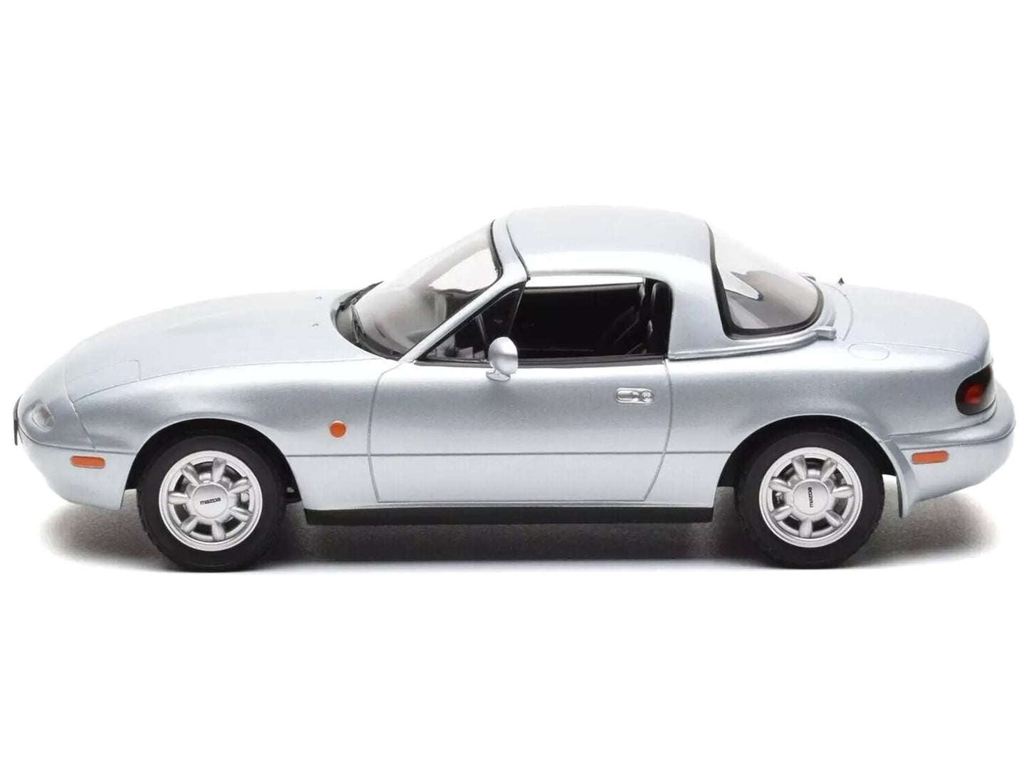 1991 Mazda MX-5 Convertible Silver Metallic 1/18 Diecast Model Car by Norev