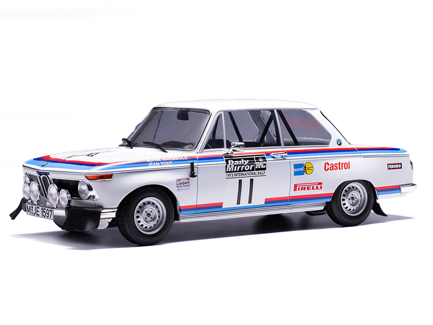 BMW 2002 #11 Achim Warmbold - Jean Todt "RAC Rally" (1973) 1/18 Diecast Model Car by IXO Models