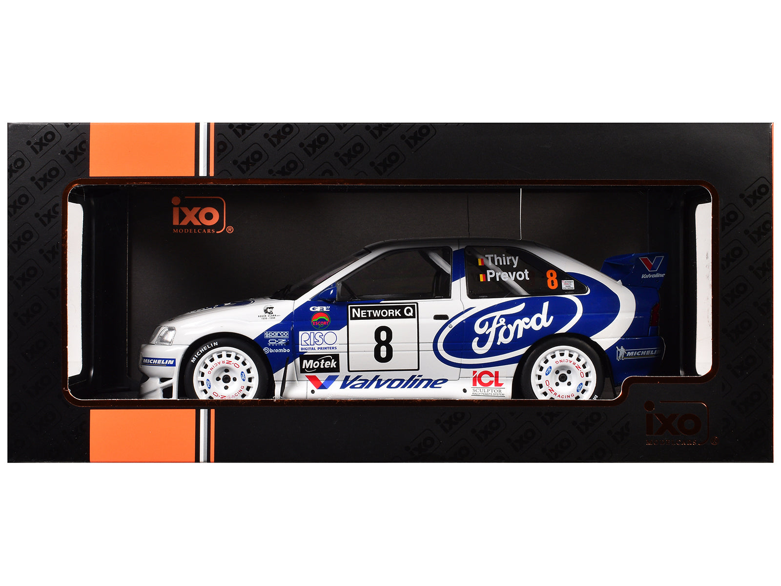 Ford Escort WRC #8 Bruno Thiry - Stephane Prevot 3rd Place "RAC Rally" (1998) 1/18 Diecast Model Car by IXO Models