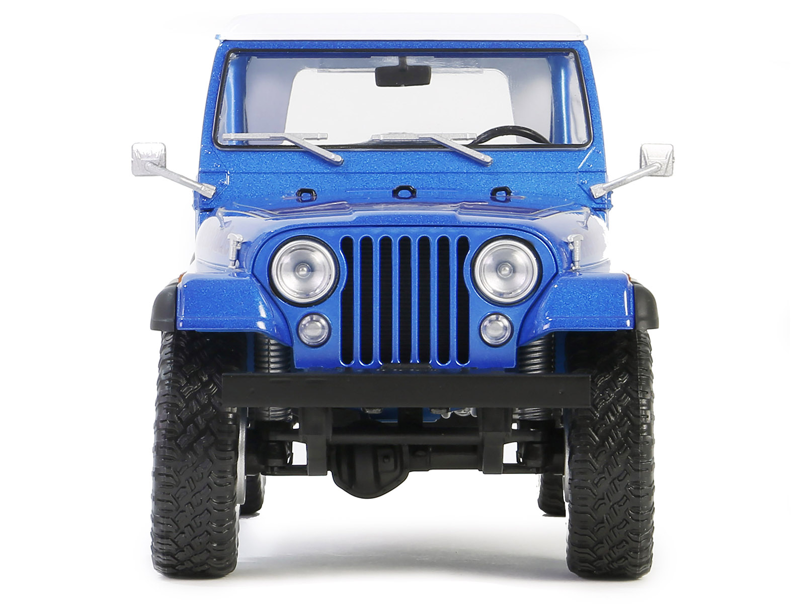 1978 Jeep CJ-7 Renegade Captain Blue Metallic with White Top "Artisan Collection" Series 1/18 Diecast Model Car by Greenlight