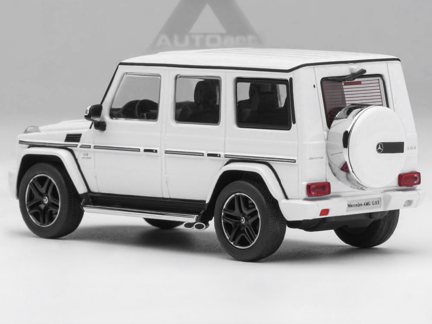 2017 Mercedes-Benz AMG G 63 White 1/64 Diecast Model Car by Autoart
