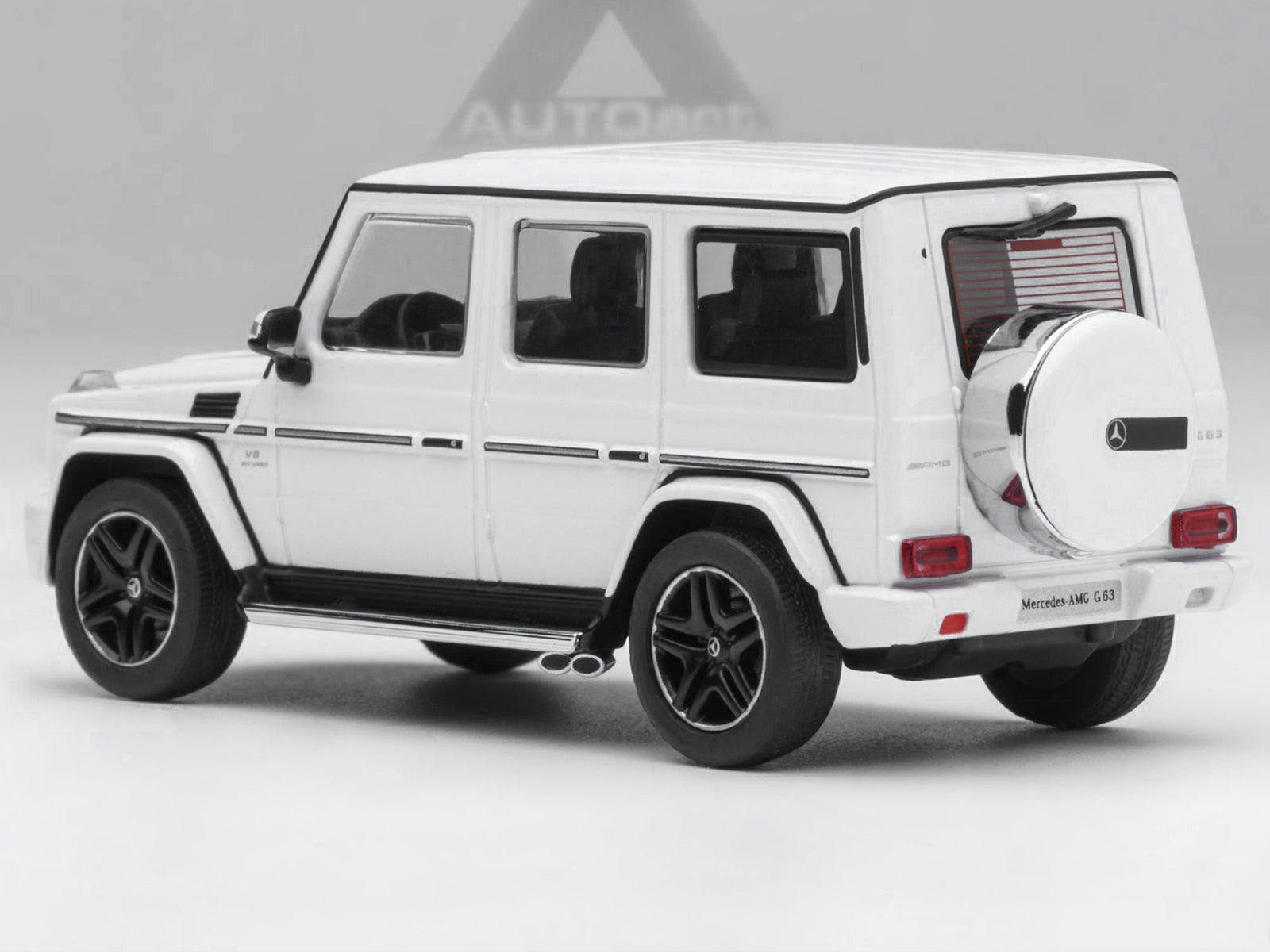 2017 Mercedes-Benz AMG G 63 White 1/64 Diecast Model Car by Autoart