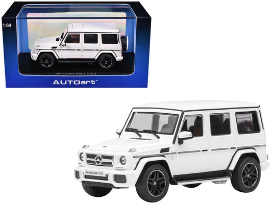 2017 Mercedes-Benz AMG G 63 White 1/64 Diecast Model Car by Autoart