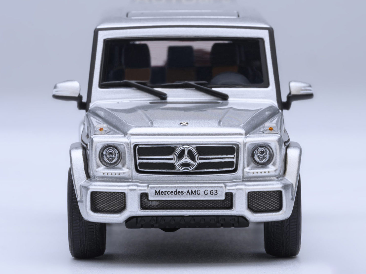 2017 Mercedes-Benz AMG G 63 Silver Metallic 1/64 Diecast Model Car by Autoart