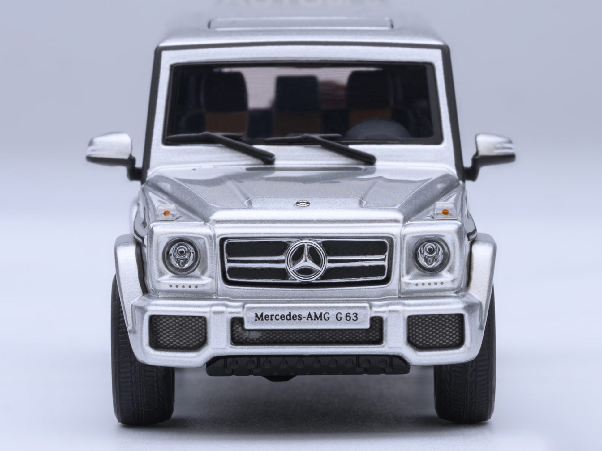 2017 Mercedes-Benz AMG G 63 Silver Metallic 1/64 Diecast Model Car by Autoart