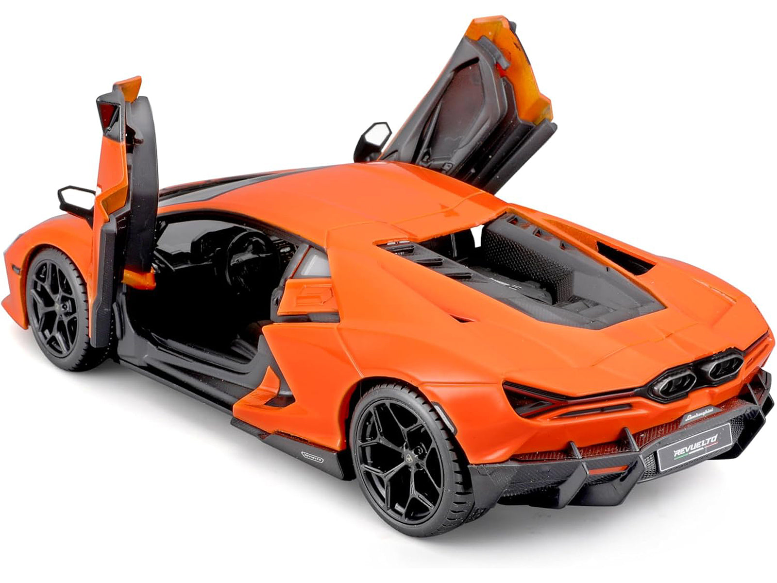 Lamborghini Revuelto Orange "Italian Design" Series 1/24 Diecast Model Car by Bburago