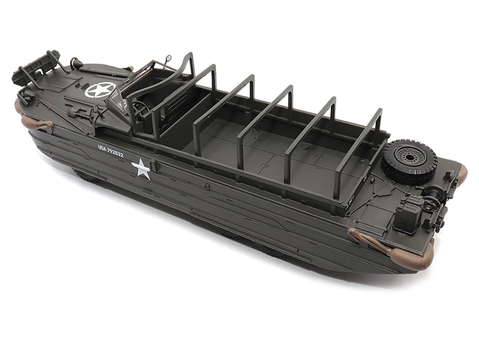 GMC DUKW Amphibious Vehicle Olive Drab "United States Army" 1/43 Diecast Model by Militaria Die Cast