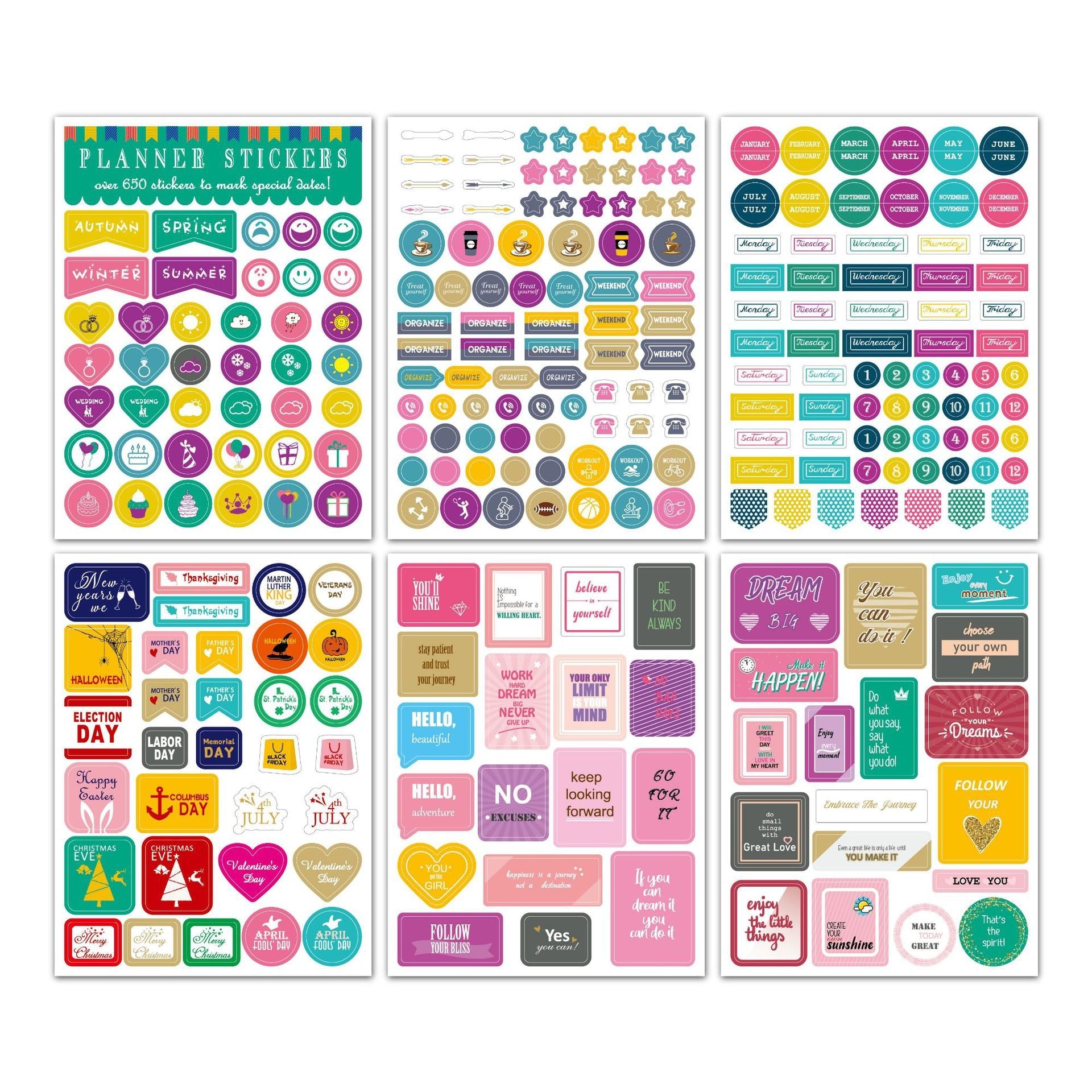 Plan Decoration Note Stickers Creative Planning Stickers