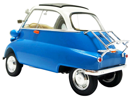 BMW Isetta Blue and White "NEX Models" 1/18 Diecast Model Car by Welly