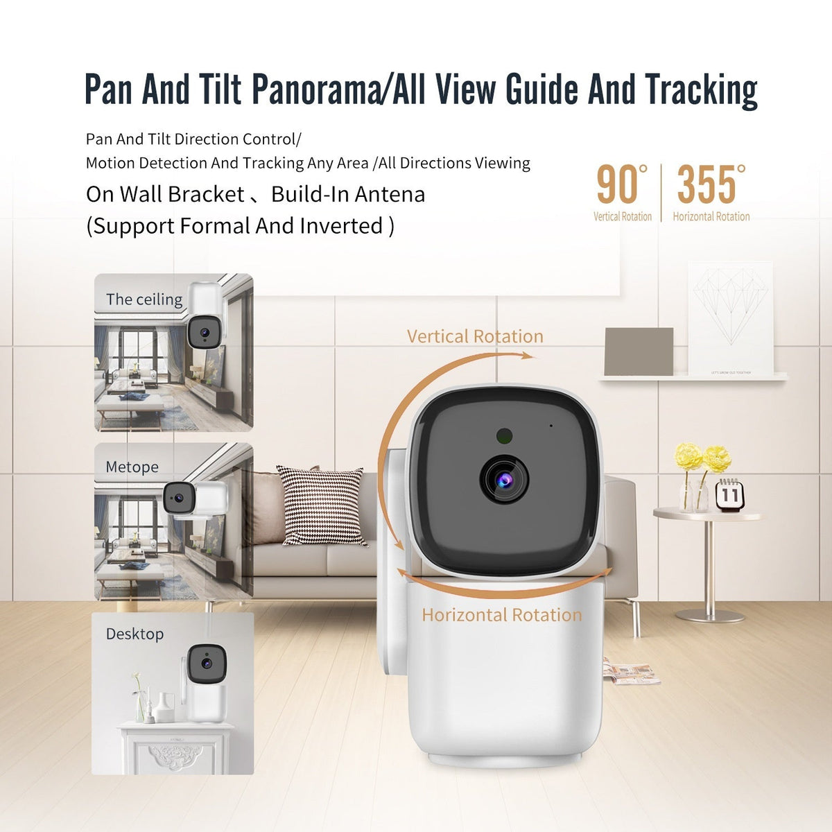 PTZ Motion Tracking Night Vision Monitoring