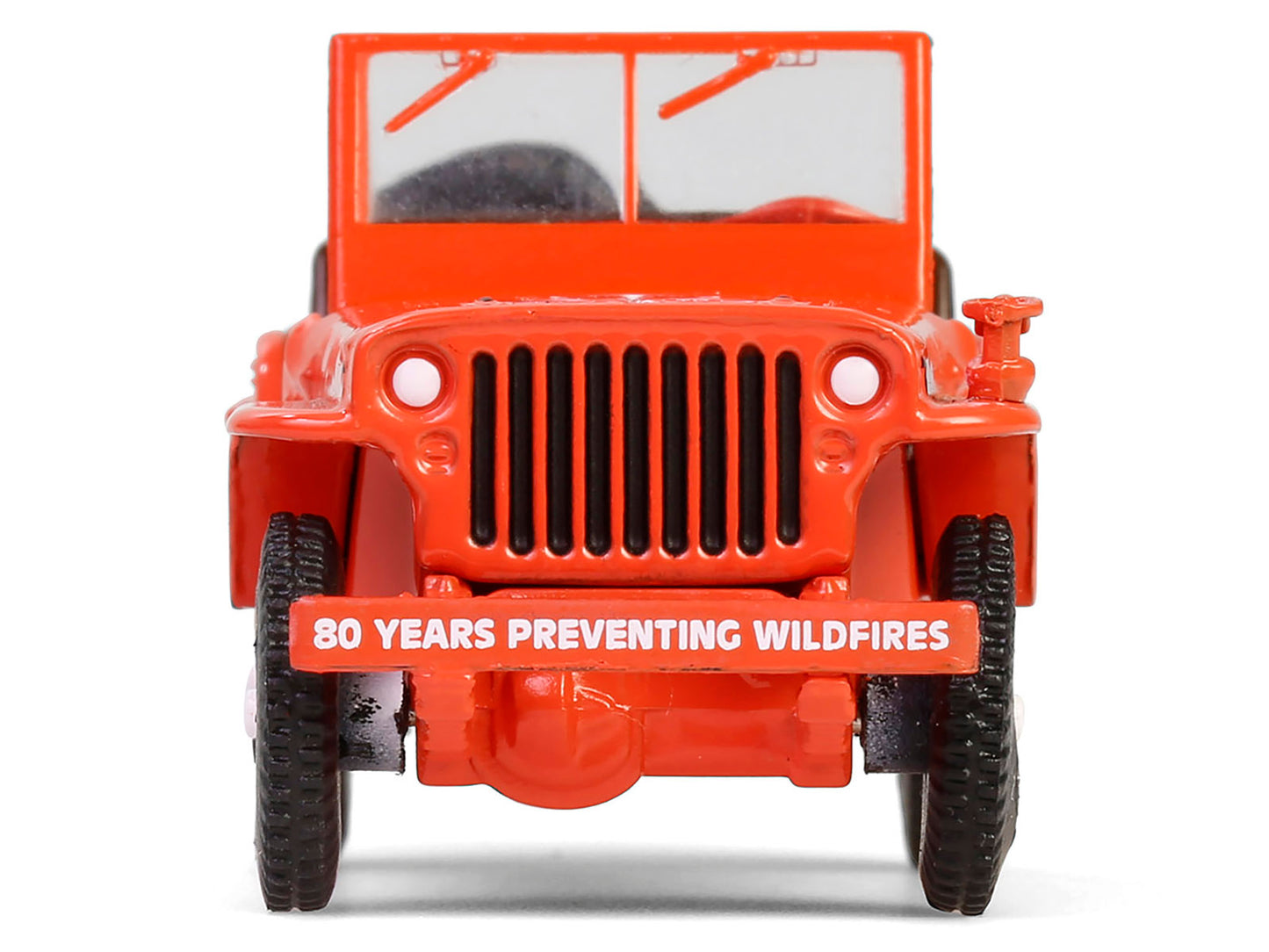 1944 Willys MB Jeep Red "Smokey Bear 80th Anniversary" "Anniversary Collection" Series 17 1/64 Diecast Model Car by Greenlight