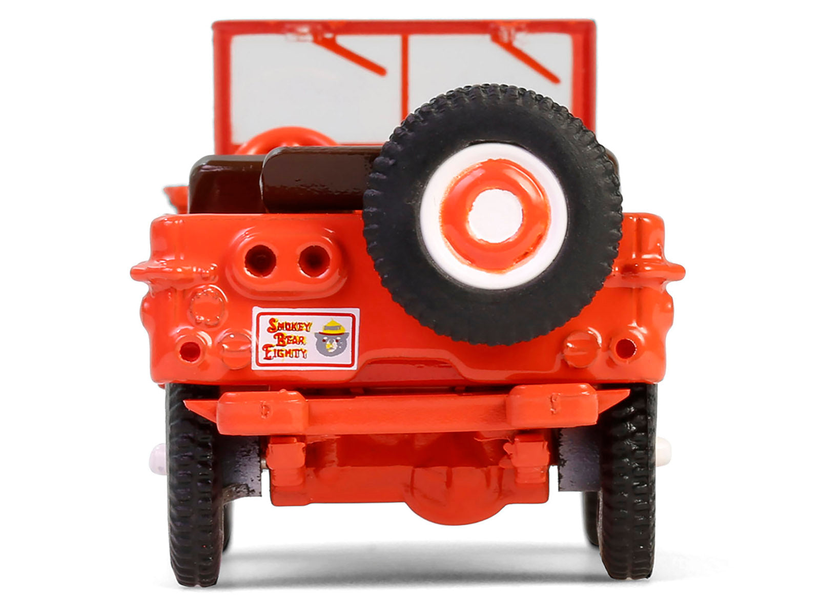 1944 Willys MB Jeep Red "Smokey Bear 80th Anniversary" "Anniversary Collection" Series 17 1/64 Diecast Model Car by Greenlight