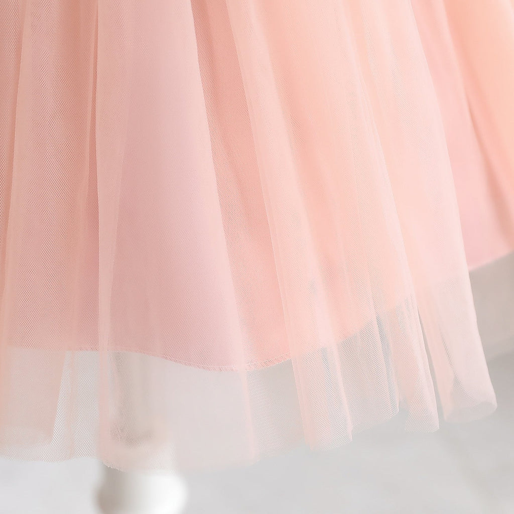 Baby Girl Sequin Ball Performance Costume Birthday Fluffy Gauze Princess Dress