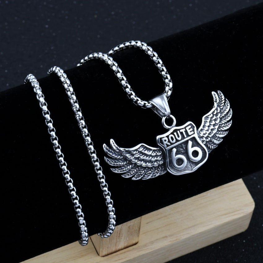Chain 66 road necklace