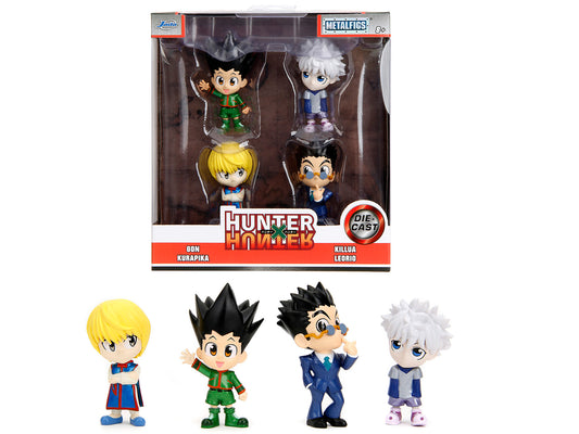 Set of 4 Diecast Figures "Hunter √ó Hunter" (2011-2014) TV Series "Metalfigs" Series Diecast Models by Jada