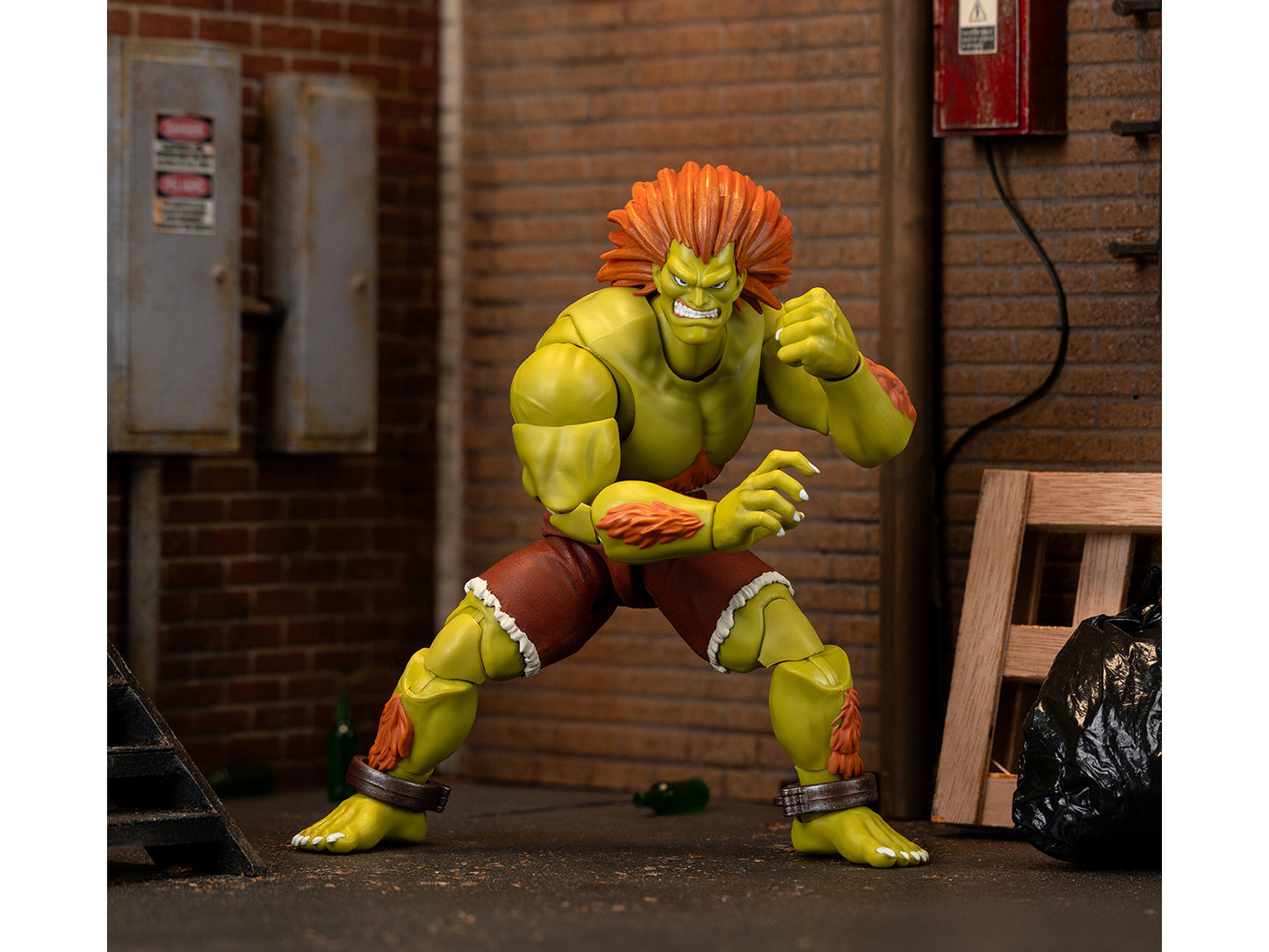 Blanka 7.5" Moveable Figure with Accessories and Alternate Head and Hands "Ultra Street Fighter II: The Final Challengers" (2017) Video Game Model by Jada