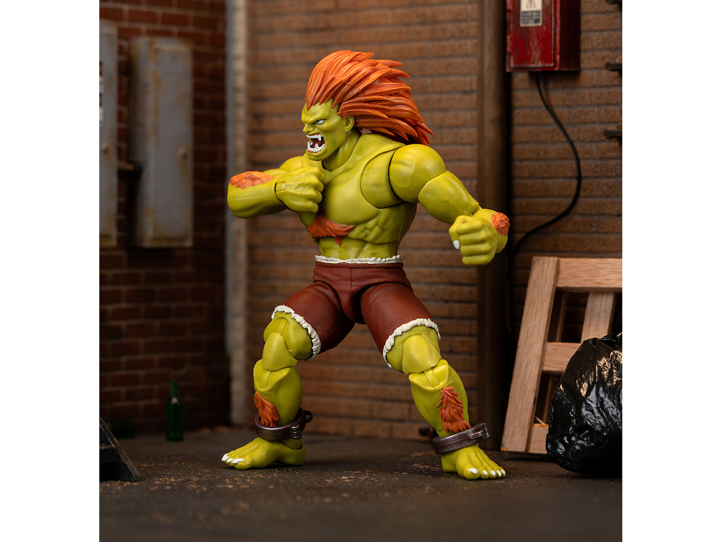 Blanka 7.5" Moveable Figure with Accessories and Alternate Head and Hands "Ultra Street Fighter II: The Final Challengers" (2017) Video Game Model by Jada