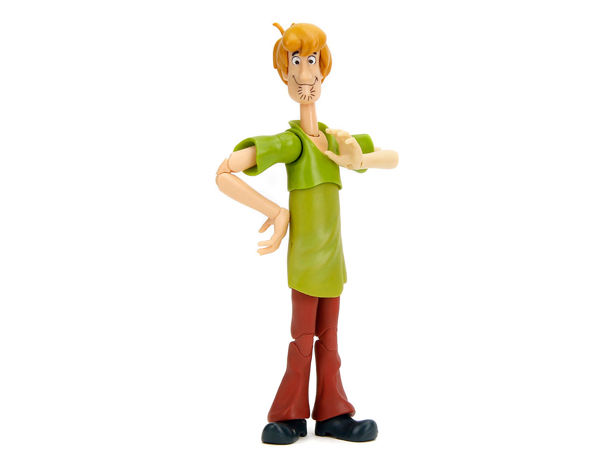 Shaggy Rogers 6.5" Moveable Figure with Accessories and Alternate Head and Hands "Scooby-Doo!" Franchise Model by Jada
