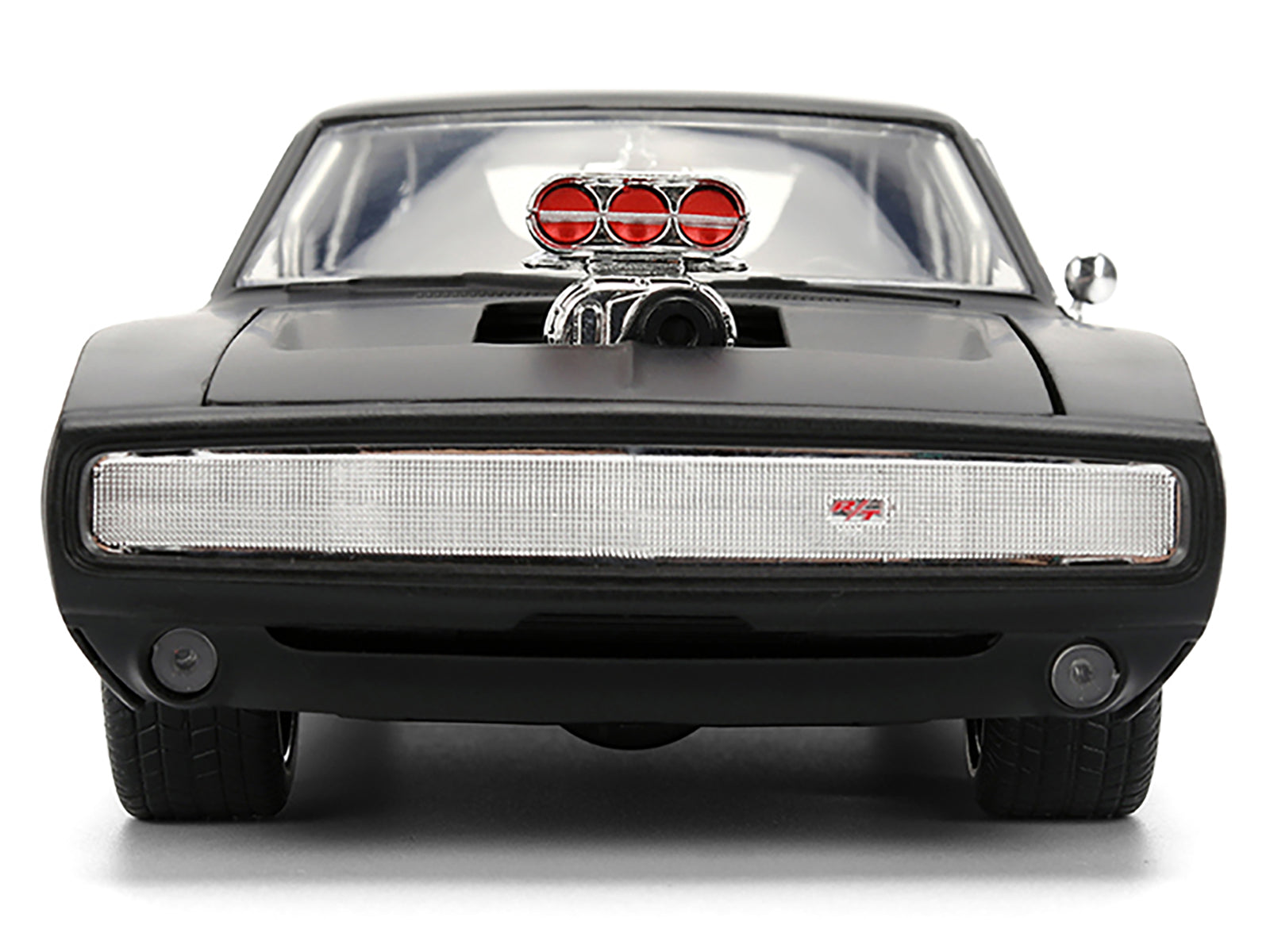 1970 Dodge Charger R/T Matt Black "Fast & Furious" (2009) Movie "Fast & Furious" Series 1/24 Diecast Model Car by Jada
