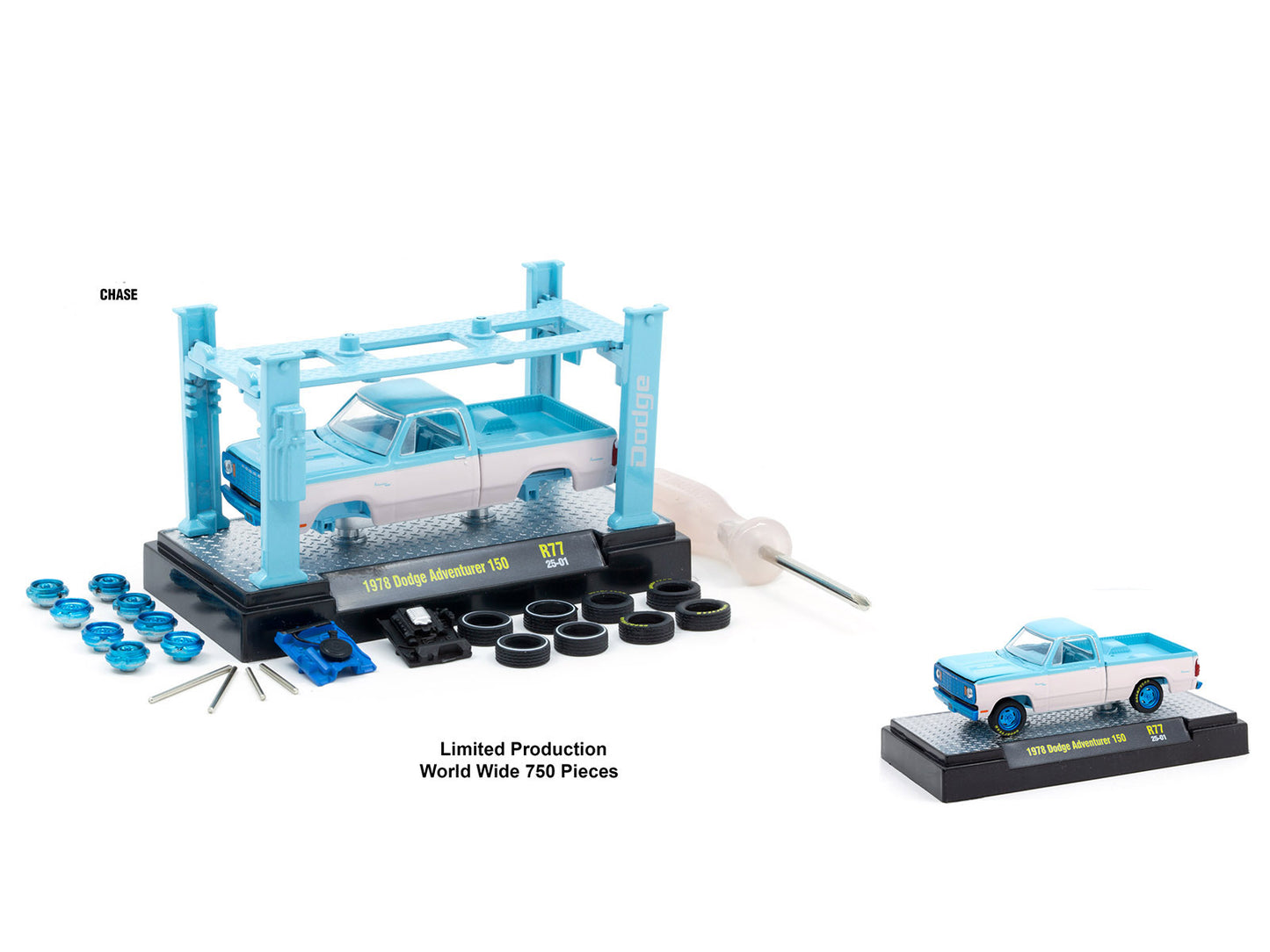 Model Kit 3 piece Car Set Release 77 Limited Edition to 9600 pieces Worldwide 1/64 Diecast Model Cars by M2 Machines