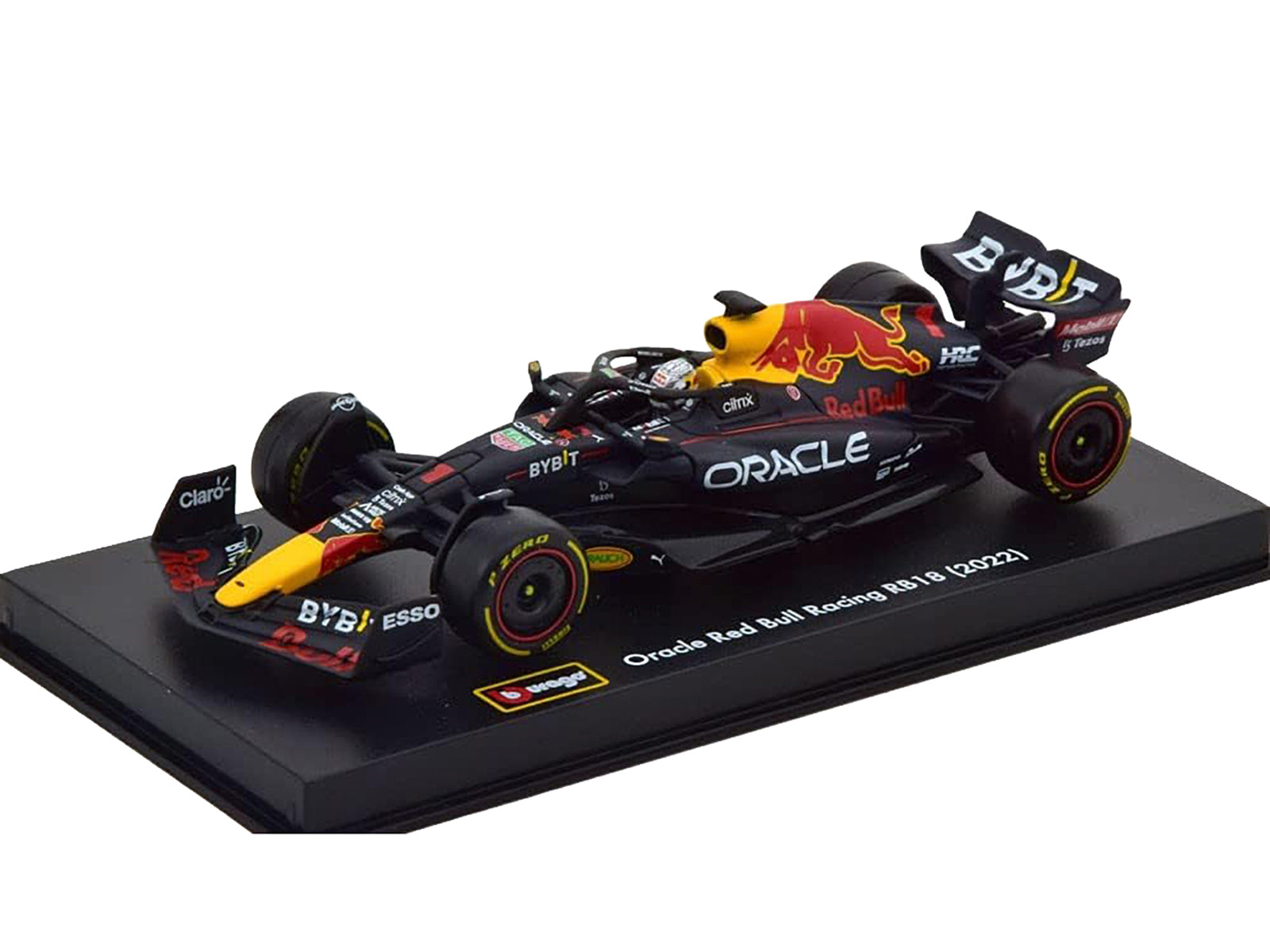 Red Bull Racing RB18 #1 Max Verstappen "Formula One F1 World Championship" (2022) with Display Case 1/43 Diecast Model Car by Bburago