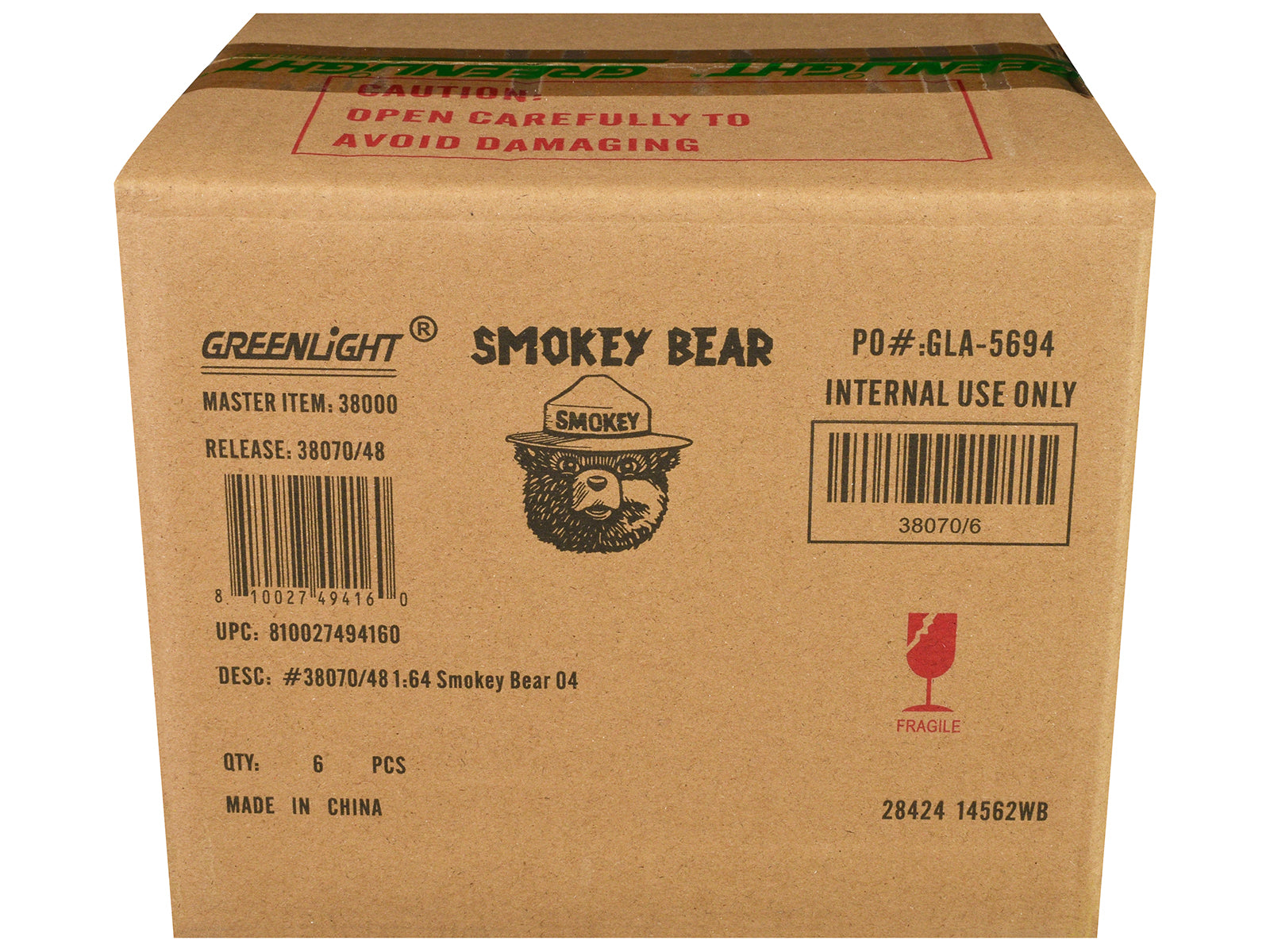 "Smokey Bear" Set of 6 Cars Series 4 1/64 Diecast Model Cars by Greenlight