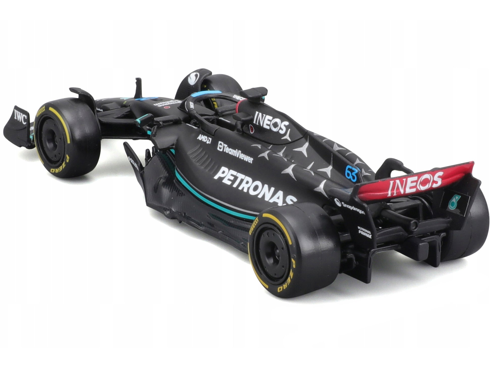 Mercedes-AMG F1 W14 E Performance #63 George Russell "Petronas" "Formula One F1 World Championship" (2023) 1/43 Diecast Model Car by Bburago