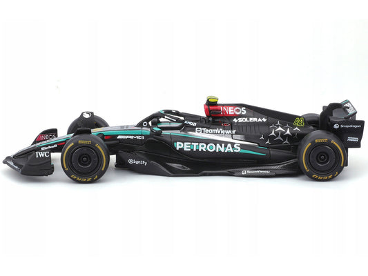 Mercedes-AMG F1 W15 E Performance #44 Lewis Hamilton "Petronas" Formula One F1 World Championship (2024) "Race" Series 1/43 Diecast Model Car by Bburago