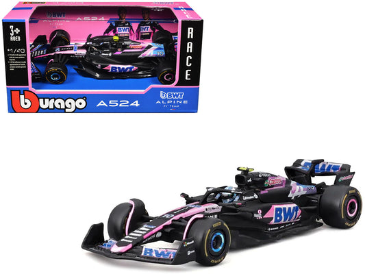 Alpine A524 #10 Pierre Gasly "BWT" "Formula One F1 World Championship" (2024) "Race" Series 1/43 Diecast Model Car by Bburago