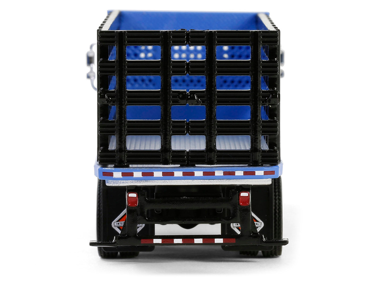 2018 International WorkStar Platform Stake Truck Blue "S.D. Trucks" Series 19 1/64 Diecast Model Car by Greenlight
